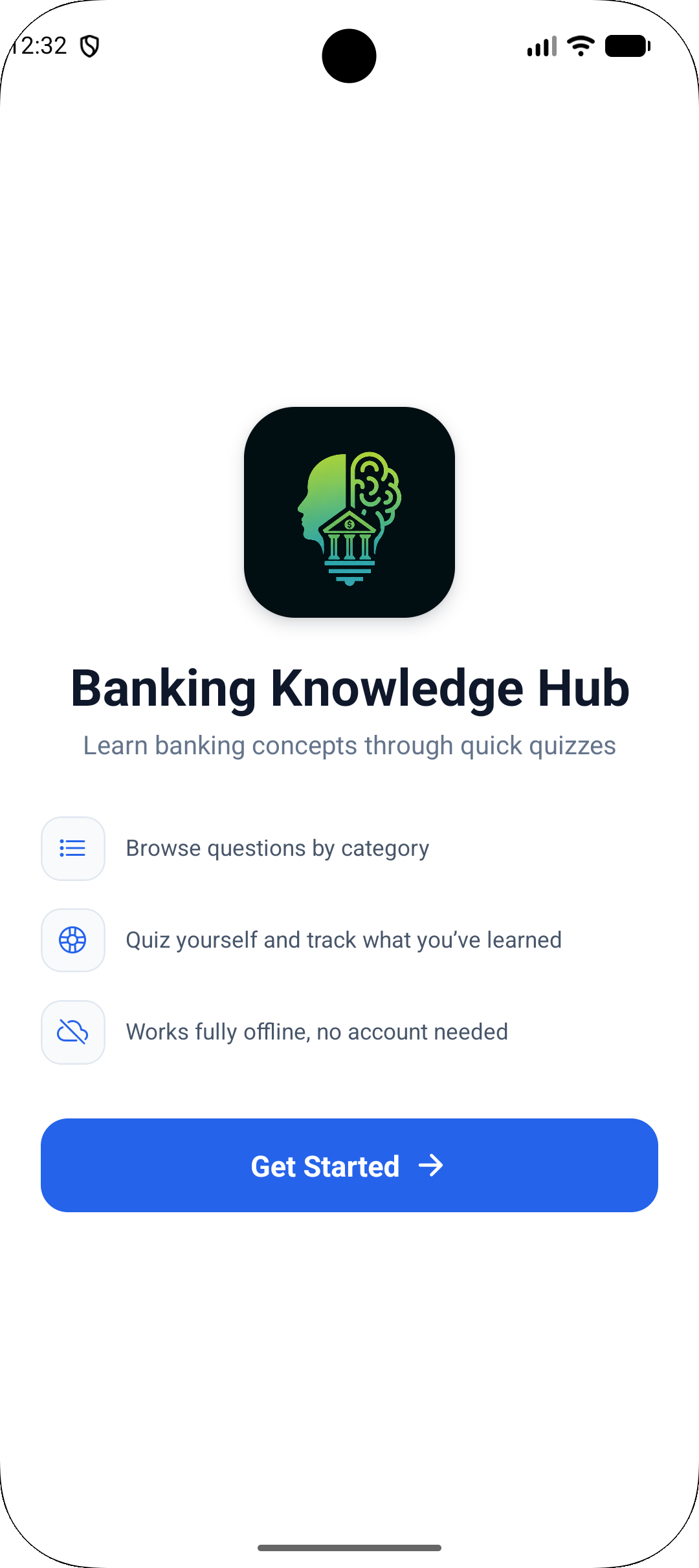 Onboarding screen