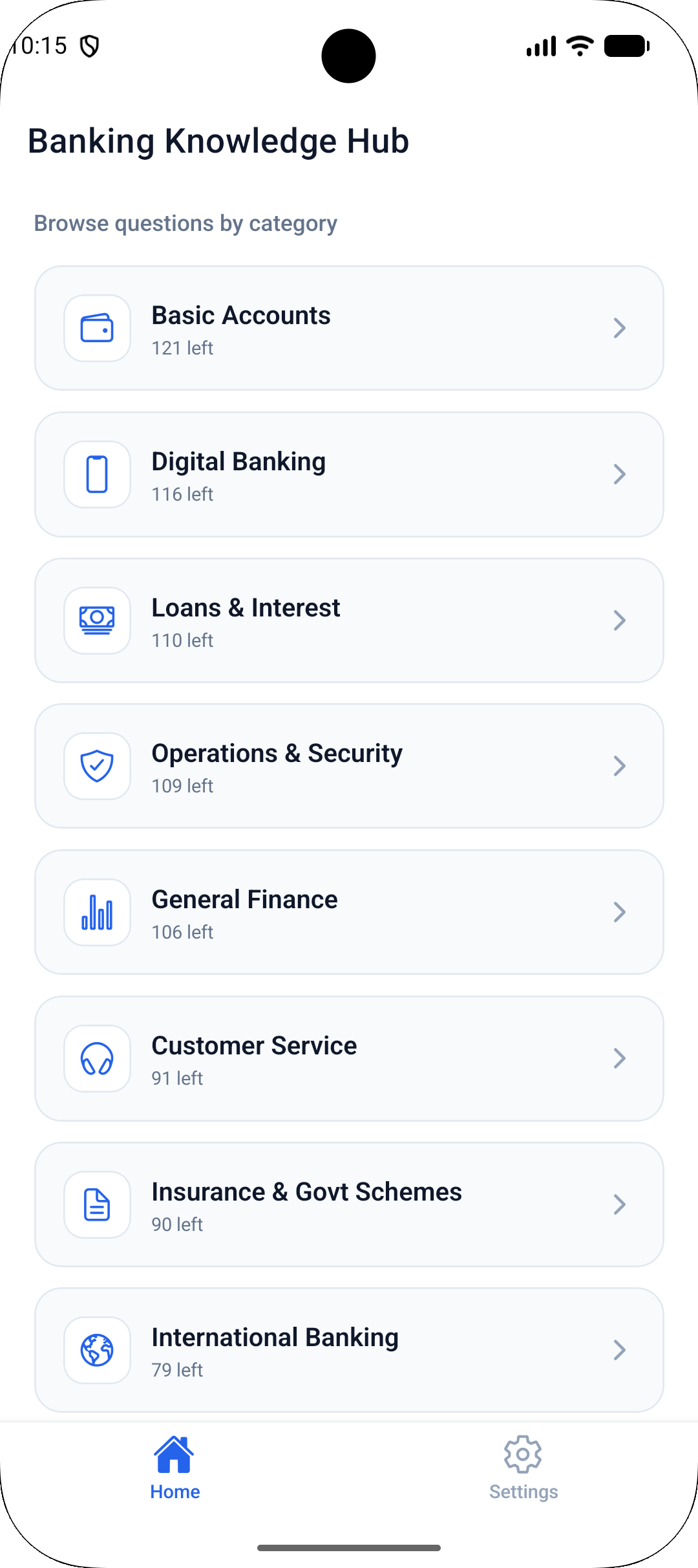 Browse questions by category