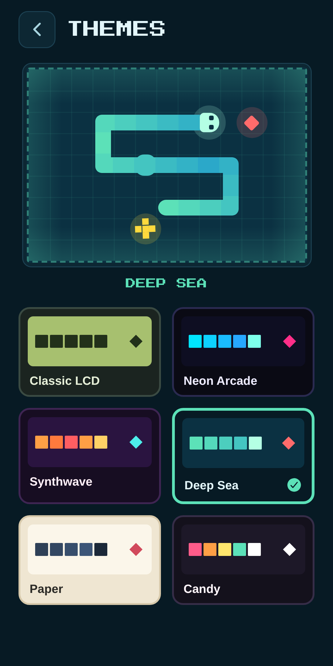 Choosing a colour theme