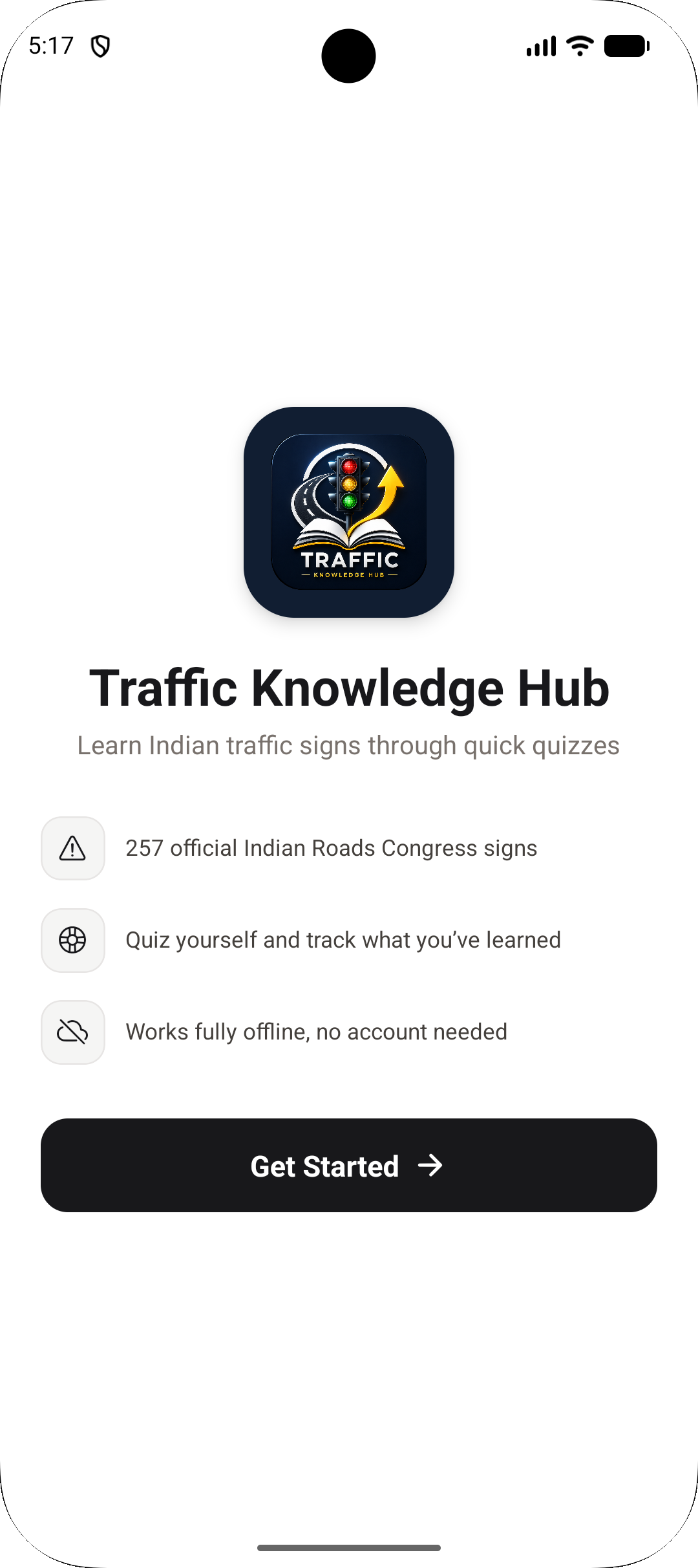 Onboarding screen